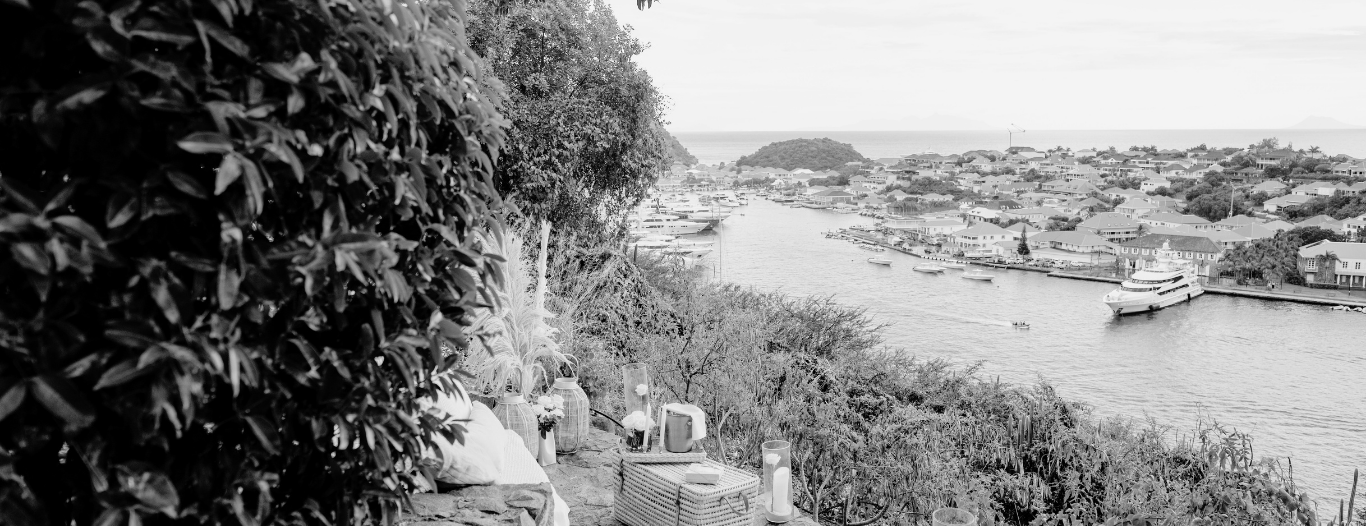 A panoramic view across Gustavia harbour